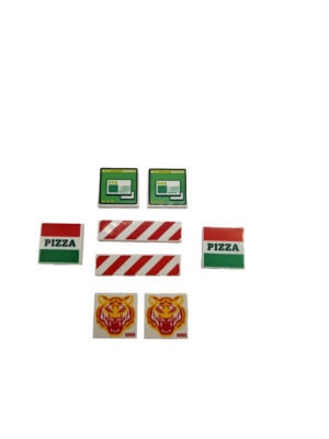 LEGO Bedrukte Tegels Divers (8 stuks)