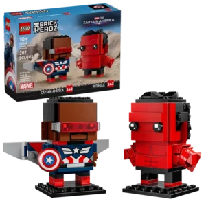 LEGO 40668 BrickHeadz Marvel Captain America en Rode Hulk figuren