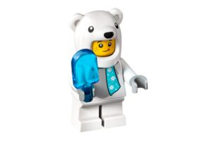 LEGO IJsbeer kostuum minifiguur met ijsje