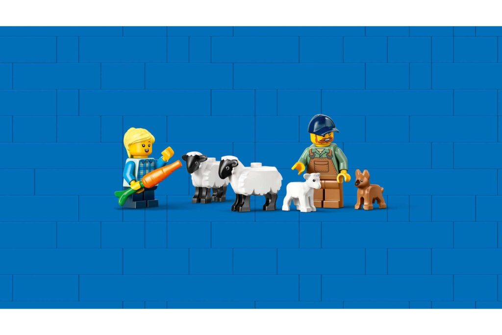 LEGO 60461 City Rode tractor met aanhanger en schapen - Brickspoint