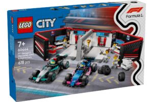 LEGO 60444 City F1® garage met Mercedes-AMG en Alpine auto’s