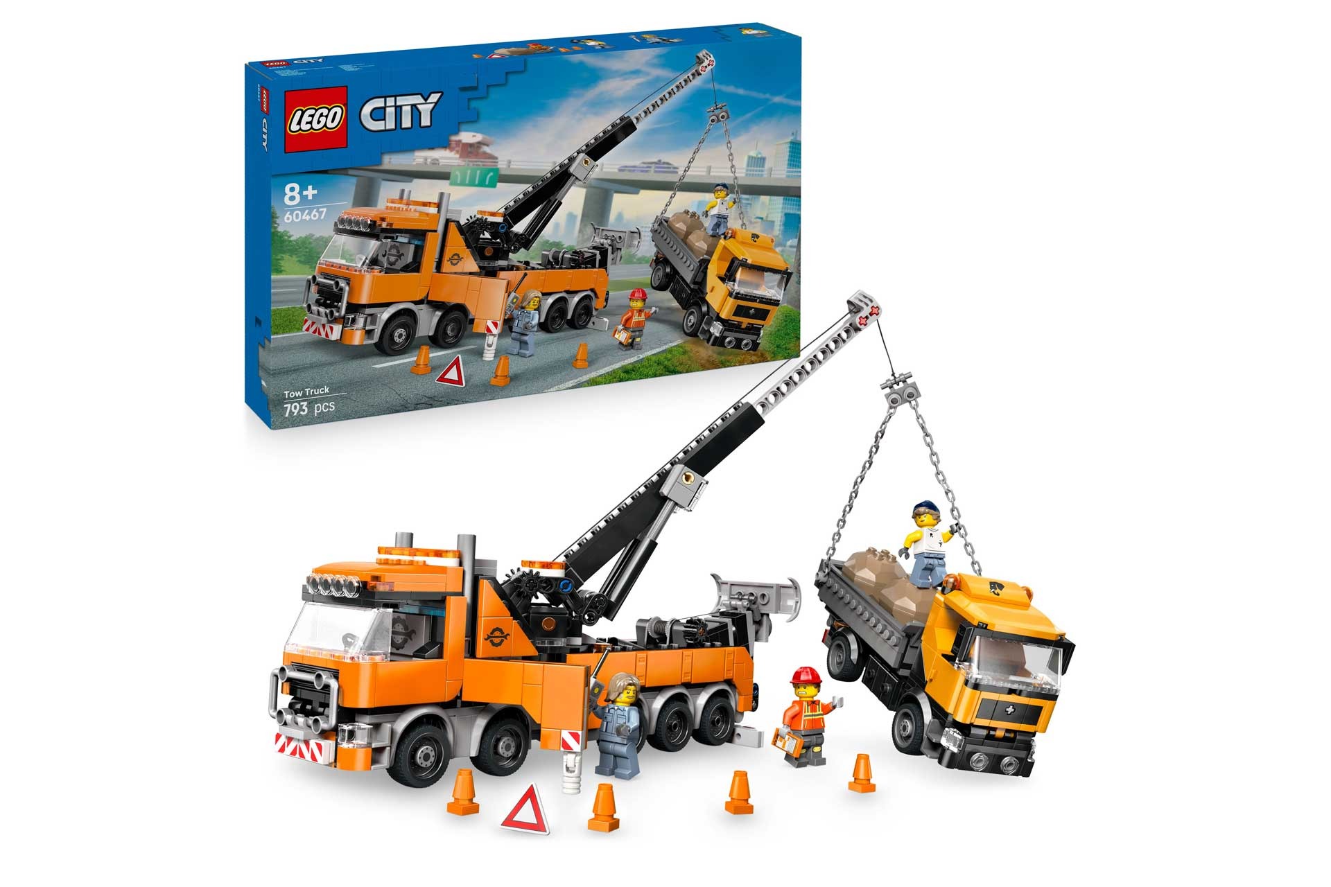 LEGO 60467 Zware sleepwagen met kraan - Afbeelding 5
