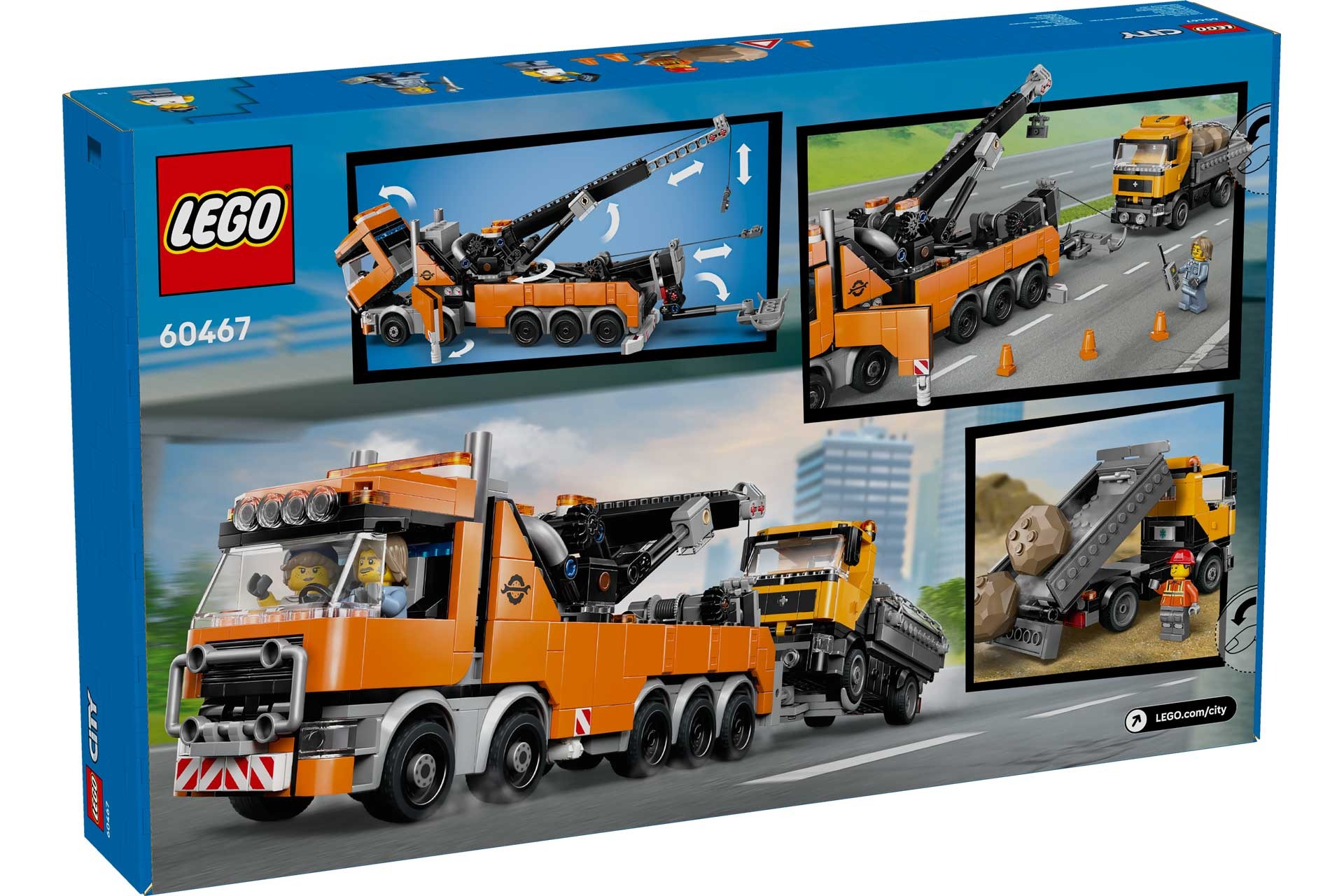 LEGO 60467 Zware sleepwagen met kraan - Afbeelding 3