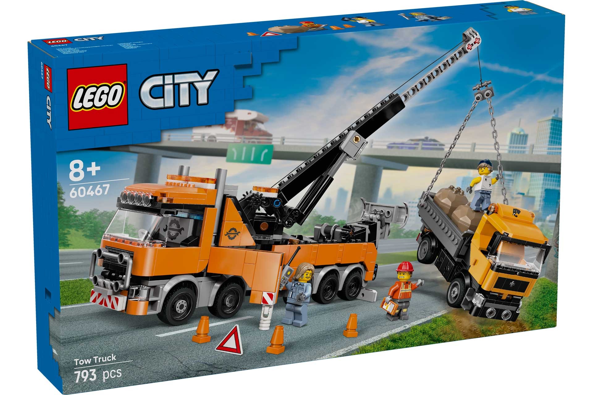LEGO 60467 Zware sleepwagen met kraan