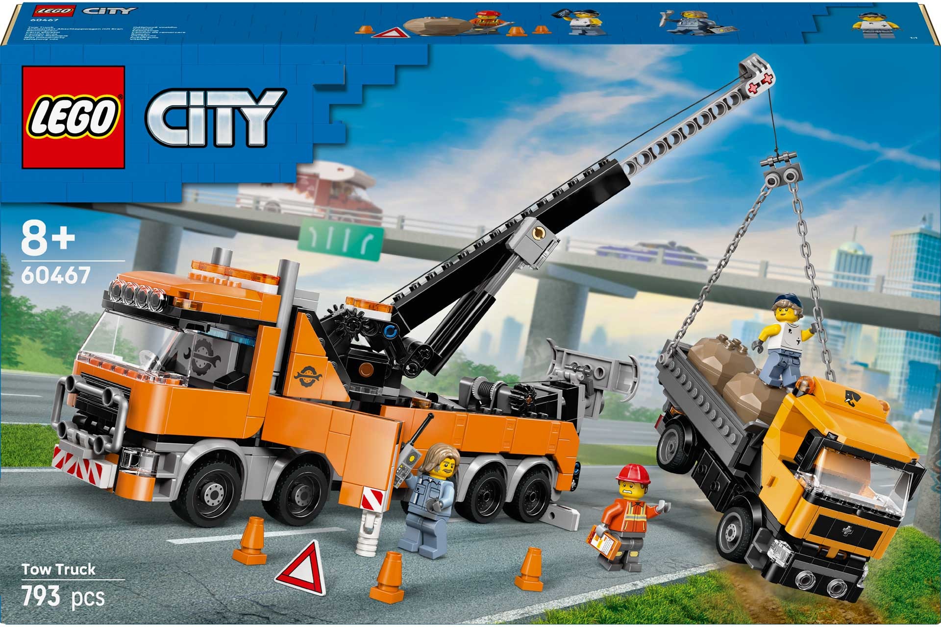 LEGO 60467 Zware sleepwagen met kraan - Afbeelding 2
