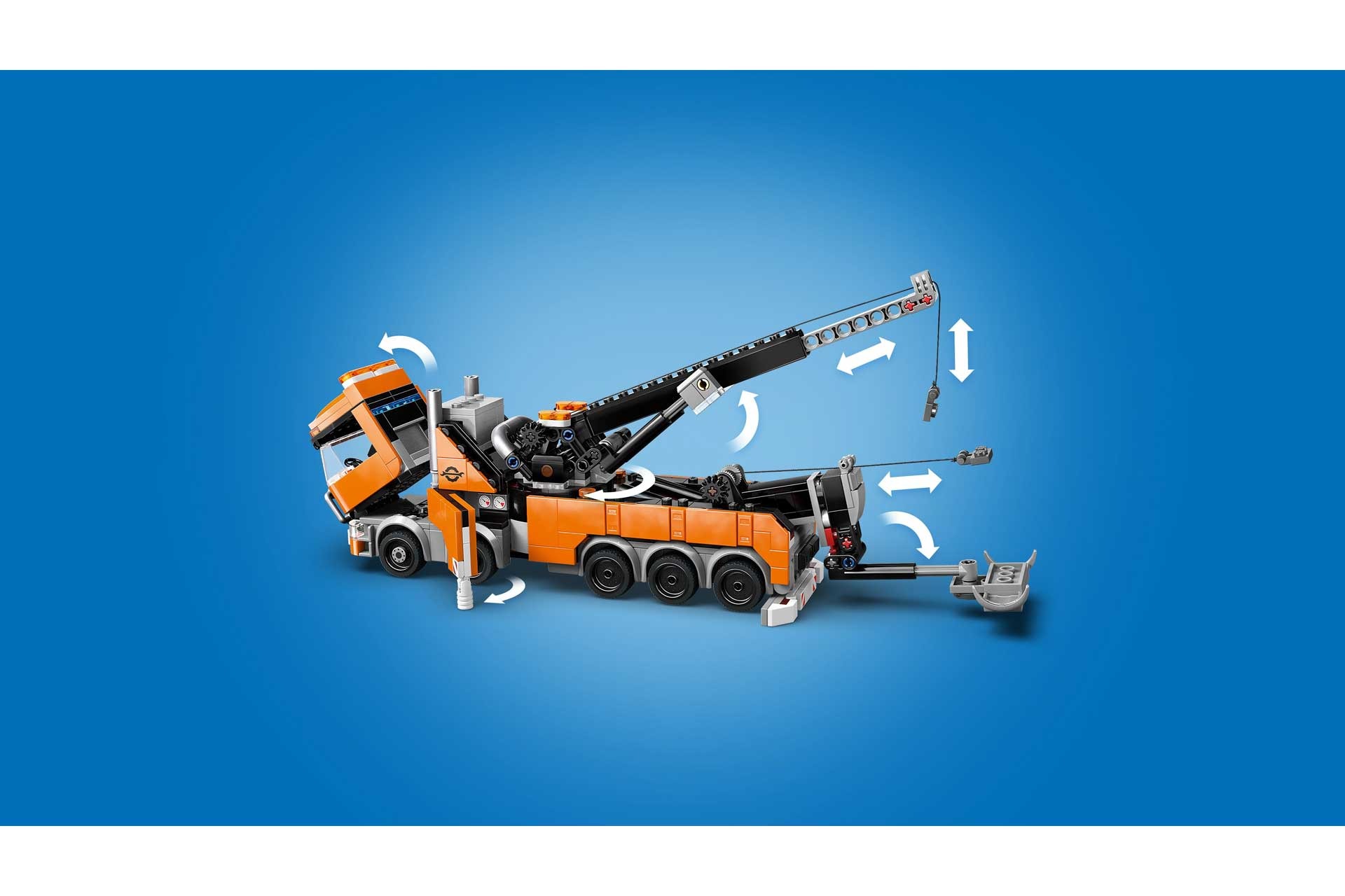 LEGO 60467 Zware sleepwagen met kraan - Afbeelding 14