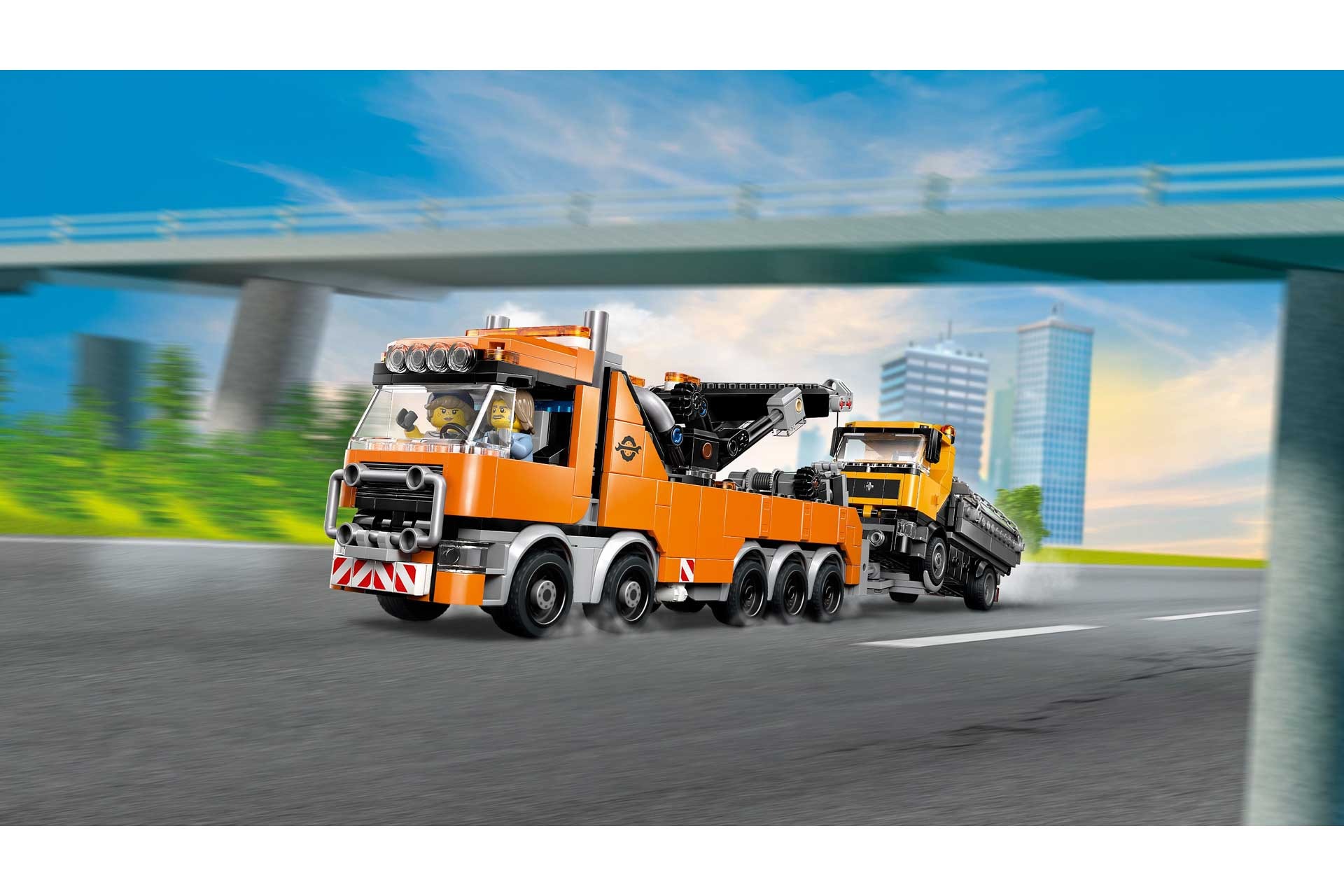 LEGO 60467 Zware sleepwagen met kraan - Afbeelding 13