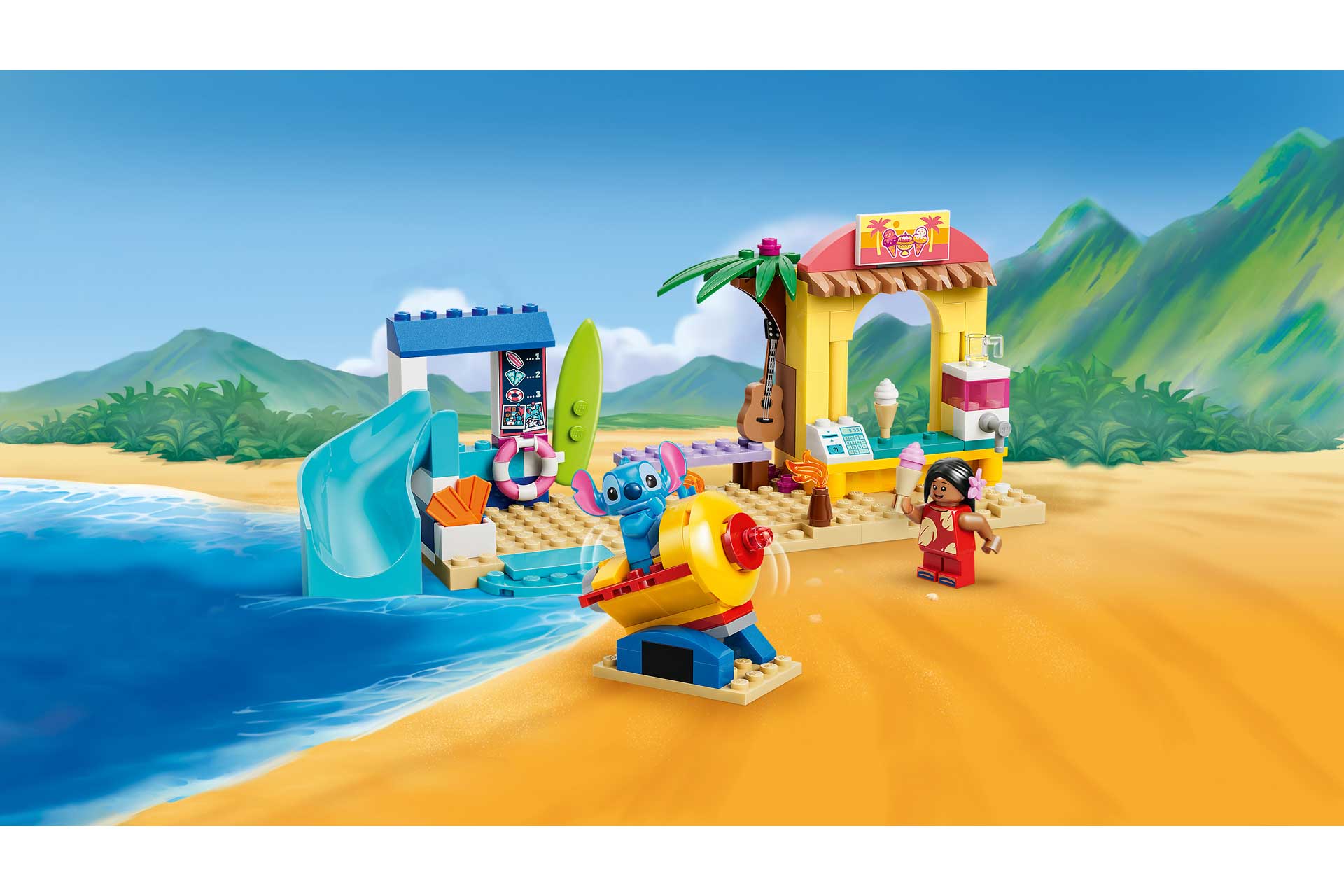 LEGO 43280 Disney Strandplezier met Lilo en Stitch - Afbeelding 7