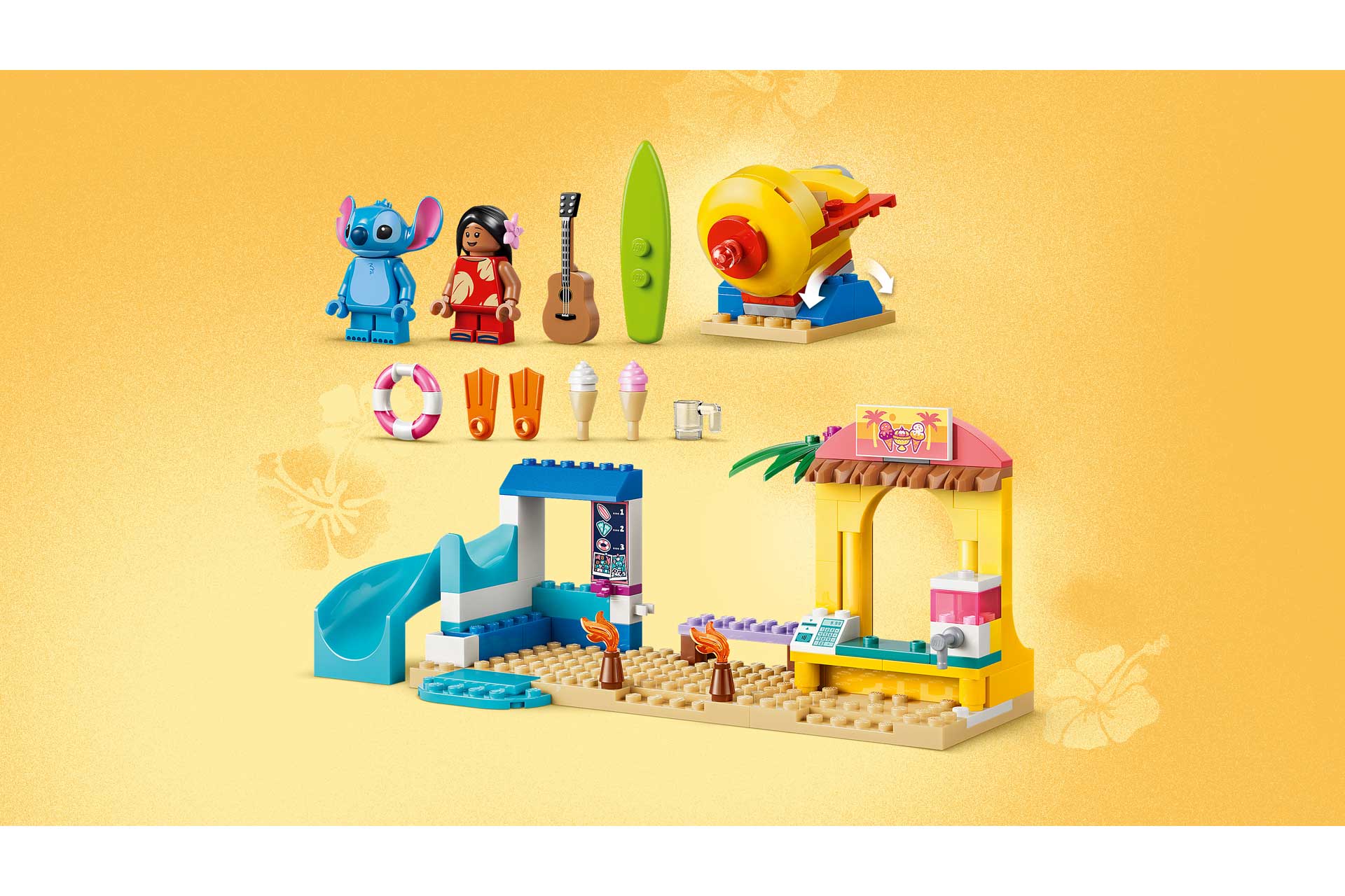 LEGO 43280 Disney Strandplezier met Lilo en Stitch - Afbeelding 9