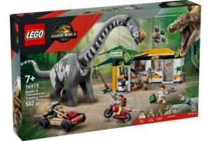 LEGO 76973 Jurassic World Raptor en Titanosaurus opsporingsmissie