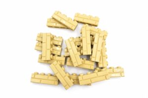 LEGO Masonry Bricks 1×4 (20 stuks) Tan 15533