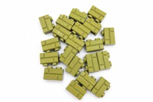 LEGO Masonry Bricks (20 stuks) Olijfgroen 98283