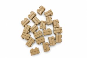 LEGO Masonry Bricks (20 stuks) Dark Tan 98283