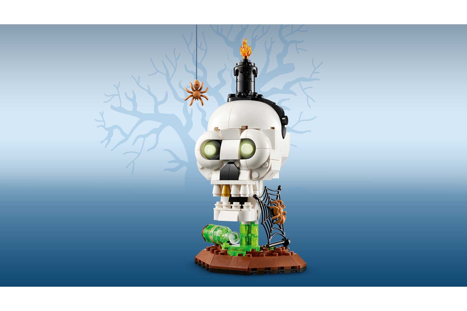 LEGO 40883 Seasonal Halloween doodshoofdkaars - Afbeelding 5