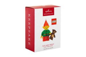 LEGO® Elf met teddybeer kersthanger van Hallmark